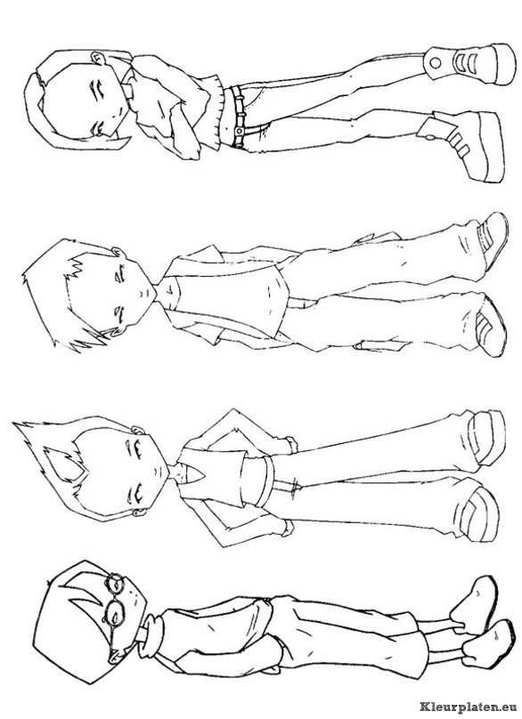 Code lyoko kleurplaten