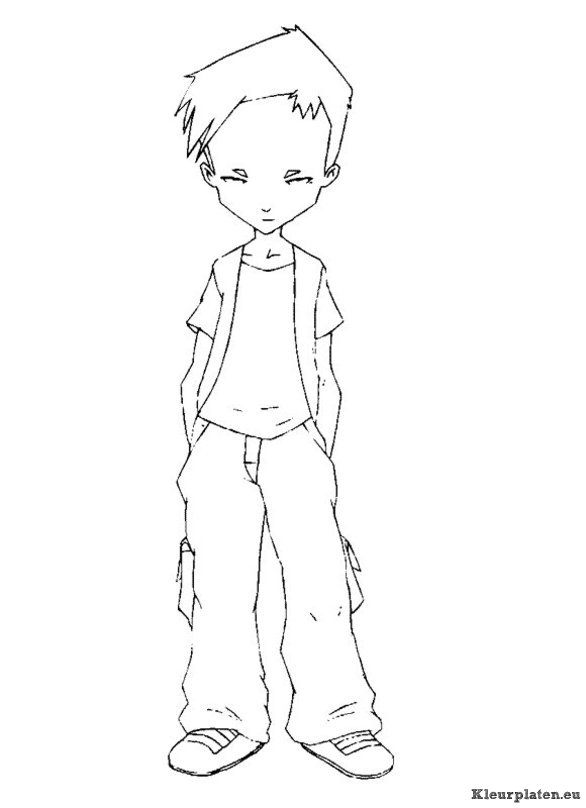 Code lyoko kleurplaten
