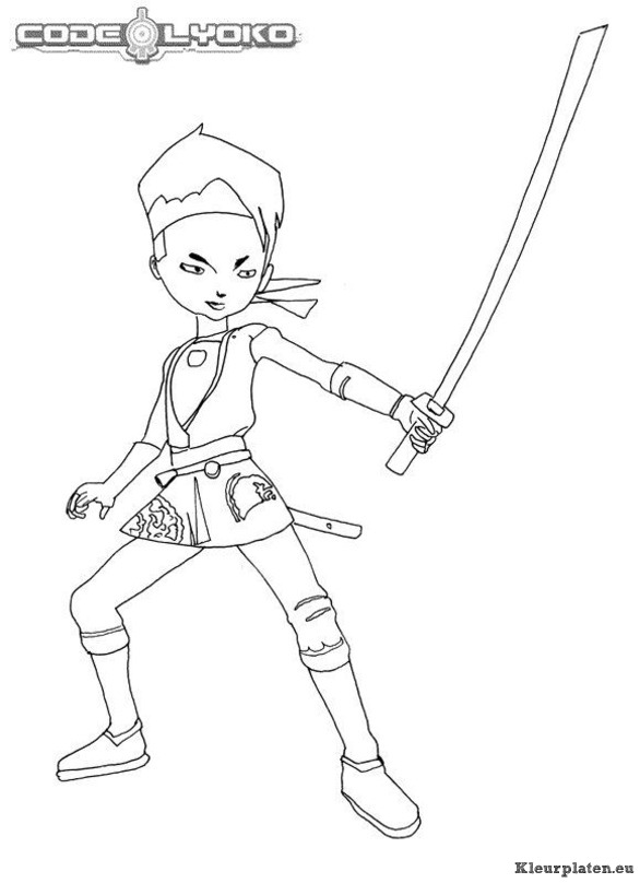 Code lyoko kleurplaten