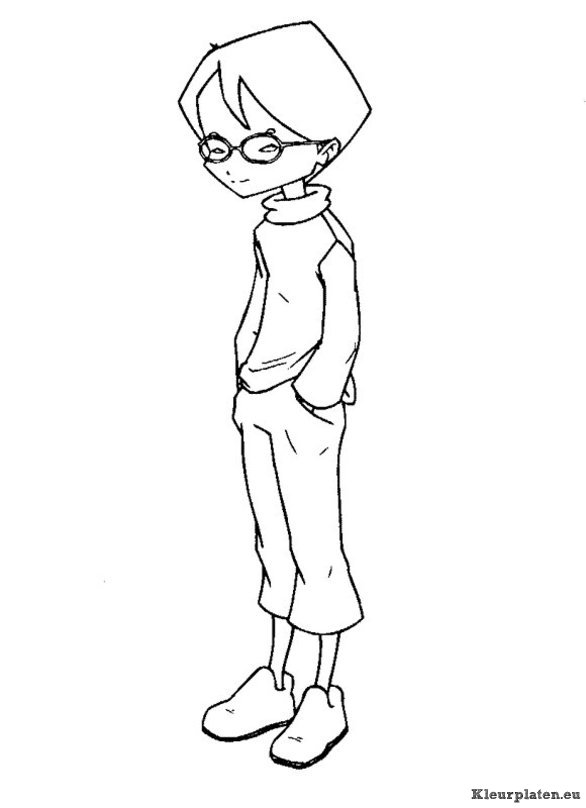 Code lyoko kleurplaten