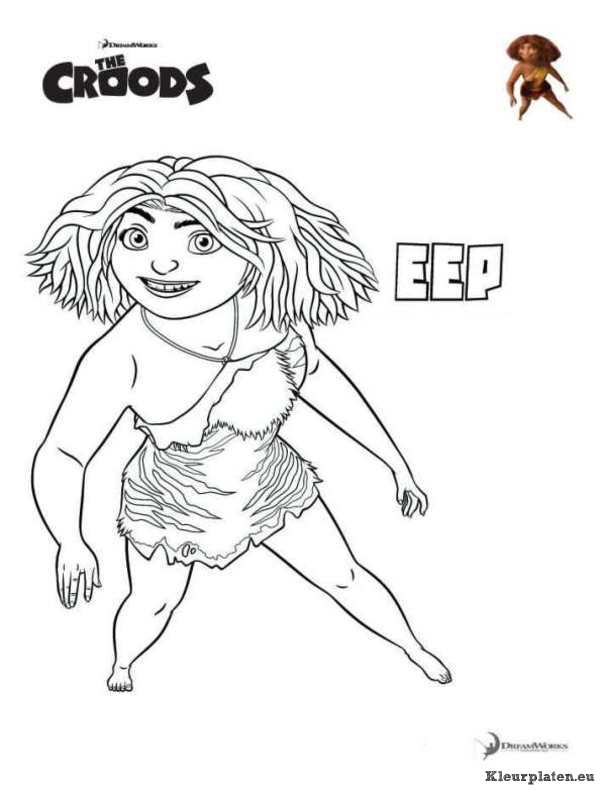 Croods kleurplaten