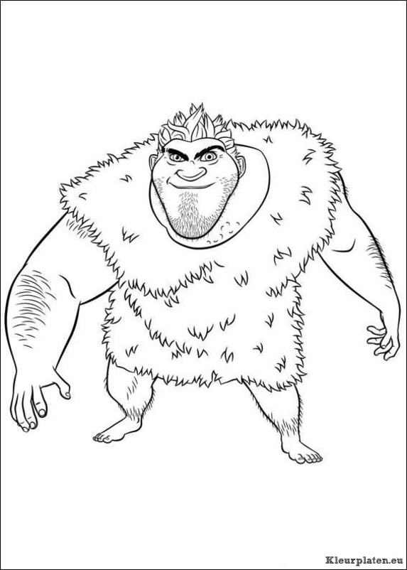Croods kleurplaten