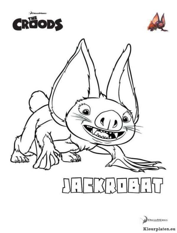 Croods kleurplaten
