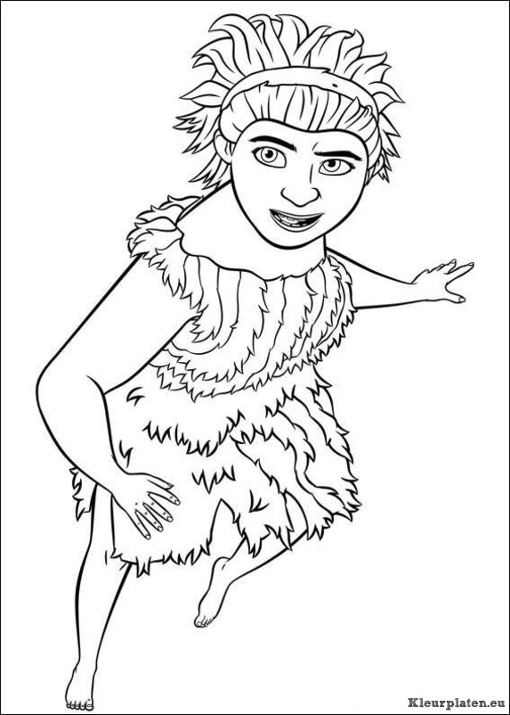 Croods kleurplaten