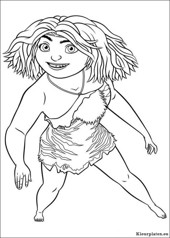 Croods kleurplaten