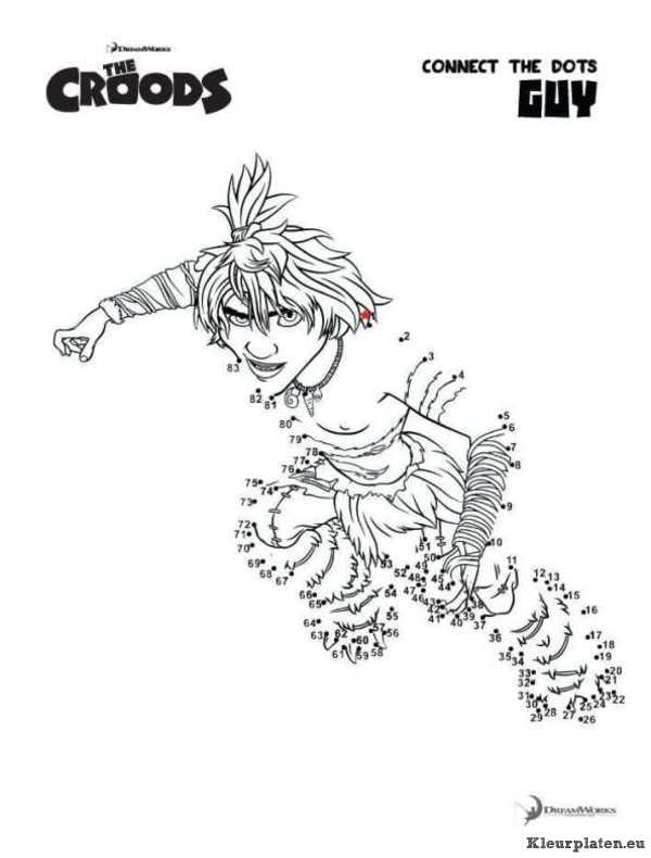 Croods kleurplaten