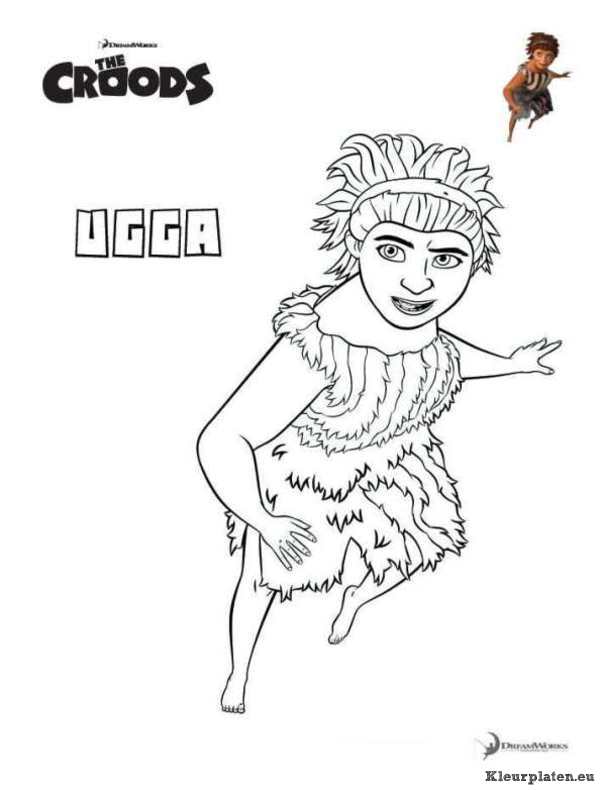 Croods kleurplaten