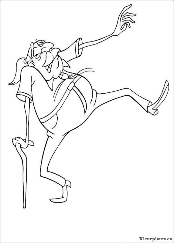 Curious george kleurplaten