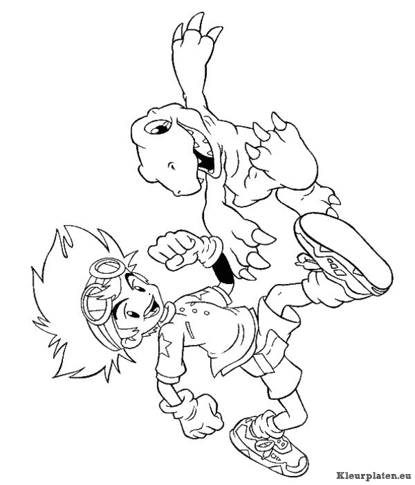 Digimon kleurplaten