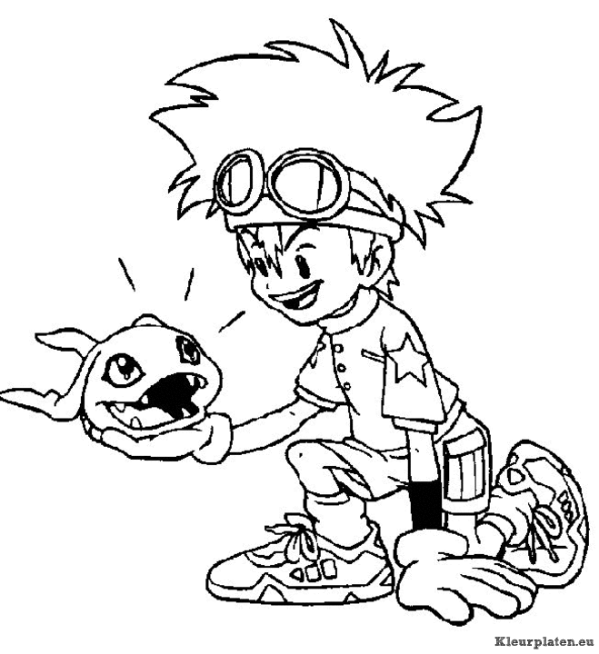Digimon kleurplaten