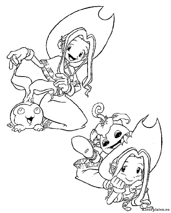 Digimon kleurplaten
