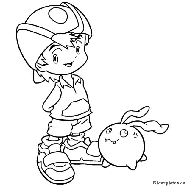 Digimon kleurplaten