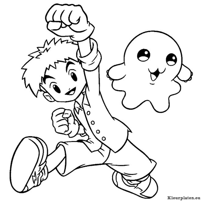 Digimon kleurplaten