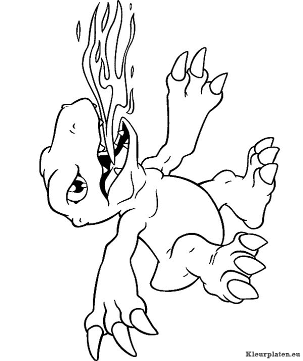 Digimon kleurplaten