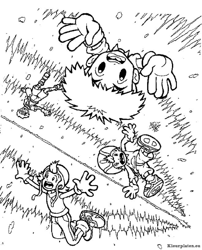 Digimon kleurplaten