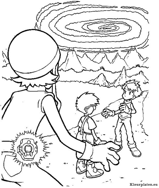 Digimon kleurplaten