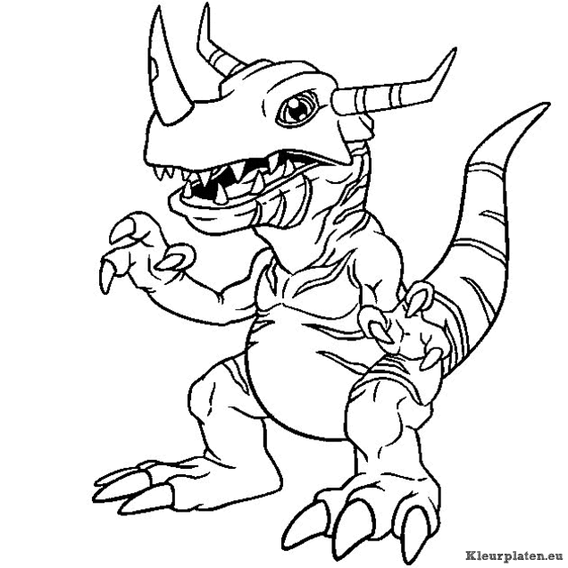 Digimon kleurplaten
