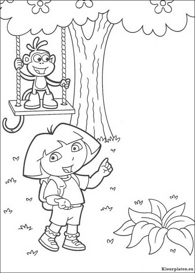 Dora de verkenner kleurplaten
