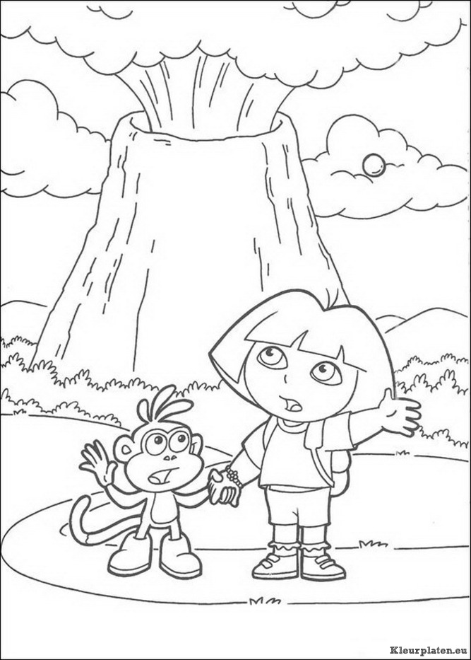 Dora de verkenner kleurplaten