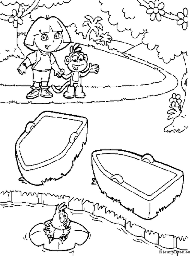 Dora de verkenner kleurplaten