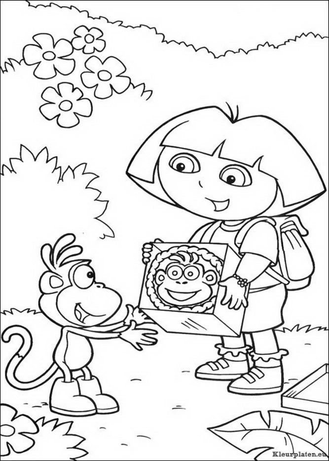 Dora de verkenner kleurplaten