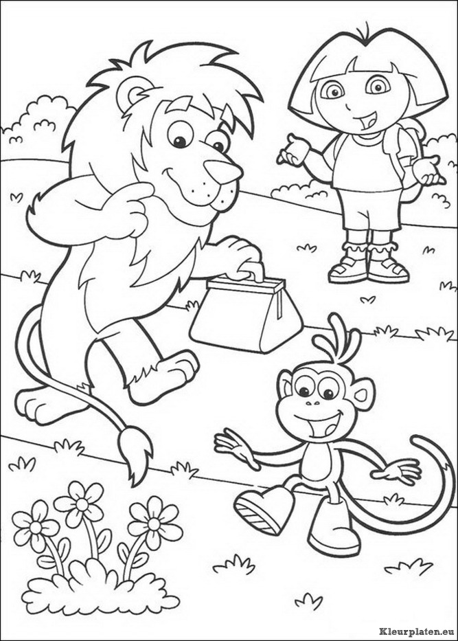 Dora de verkenner kleurplaten