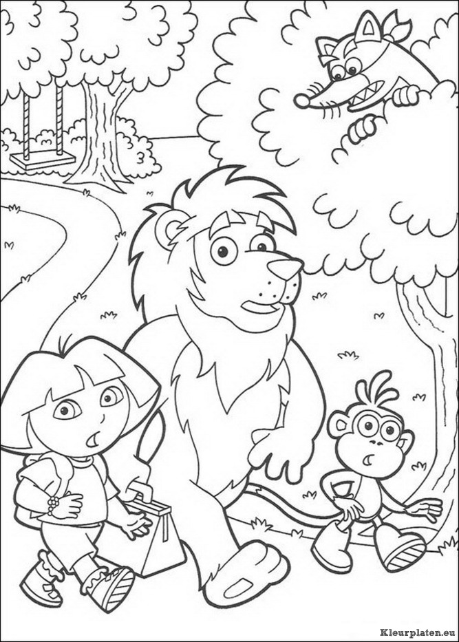 Dora de verkenner kleurplaten