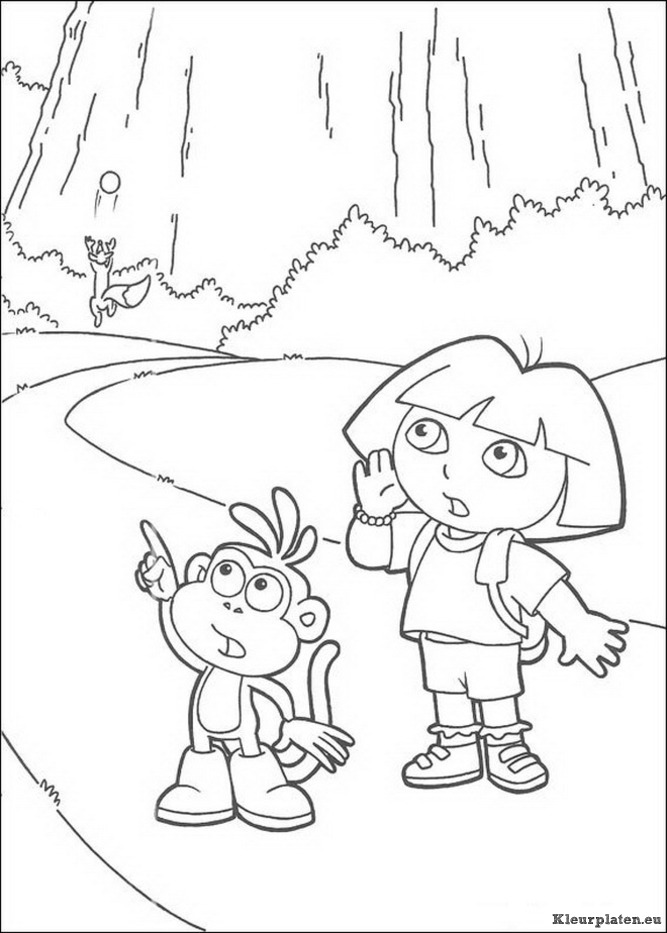 Dora de verkenner kleurplaten