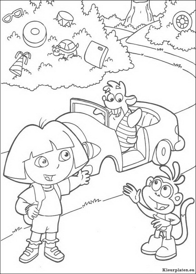 Dora de verkenner kleurplaten