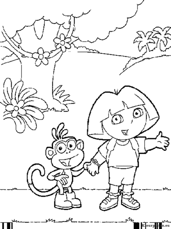 Dora de verkenner kleurplaten