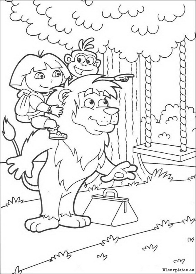 Dora de verkenner kleurplaten