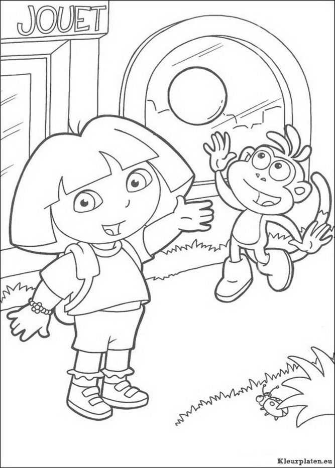 Dora de verkenner kleurplaten