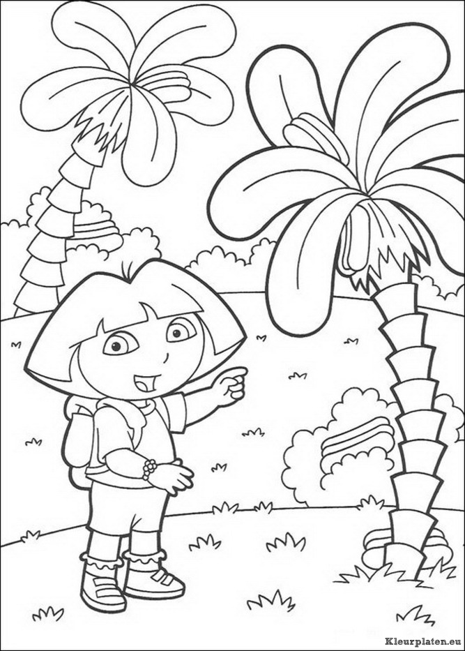 Dora de verkenner kleurplaten