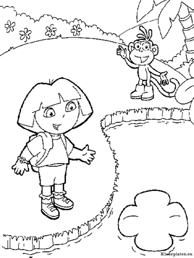 Dora de verkenner kleurplaten