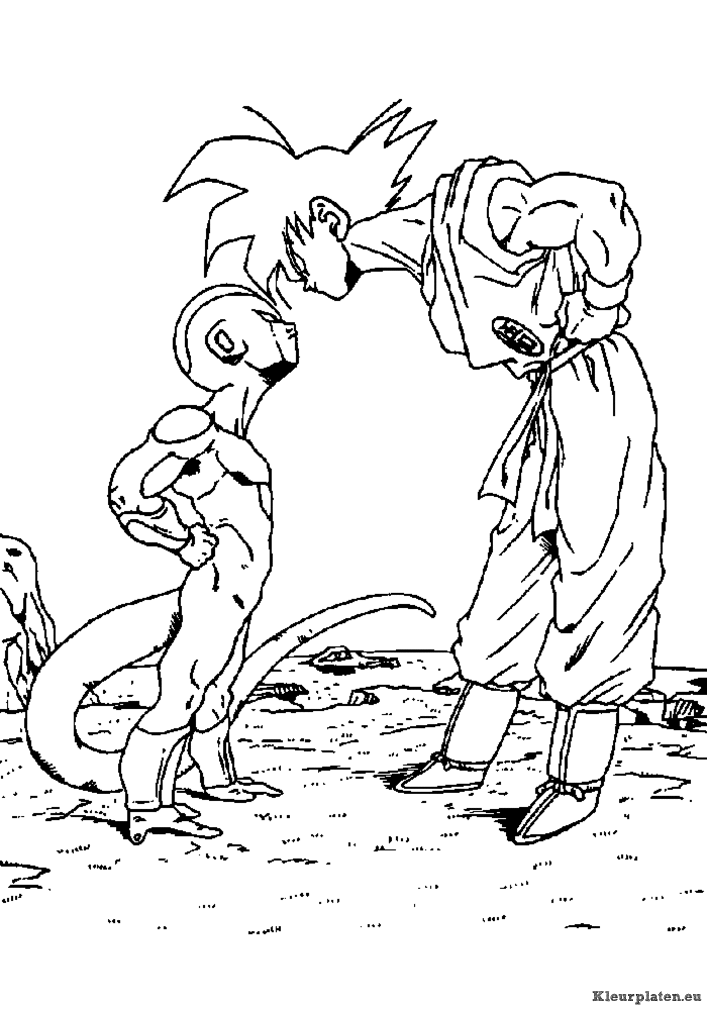 Dragon ball z kleurplaten