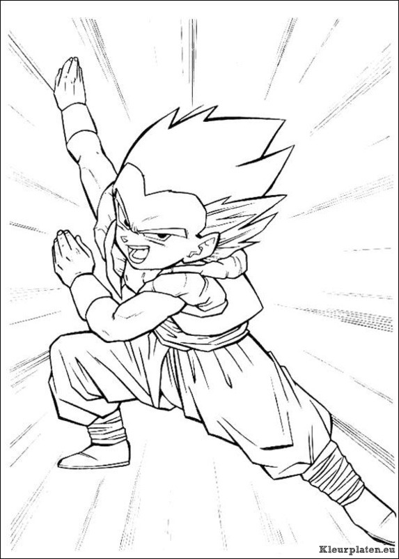 Dragon ball z kleurplaten