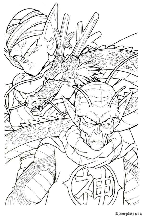 Dragon ball z kleurplaten