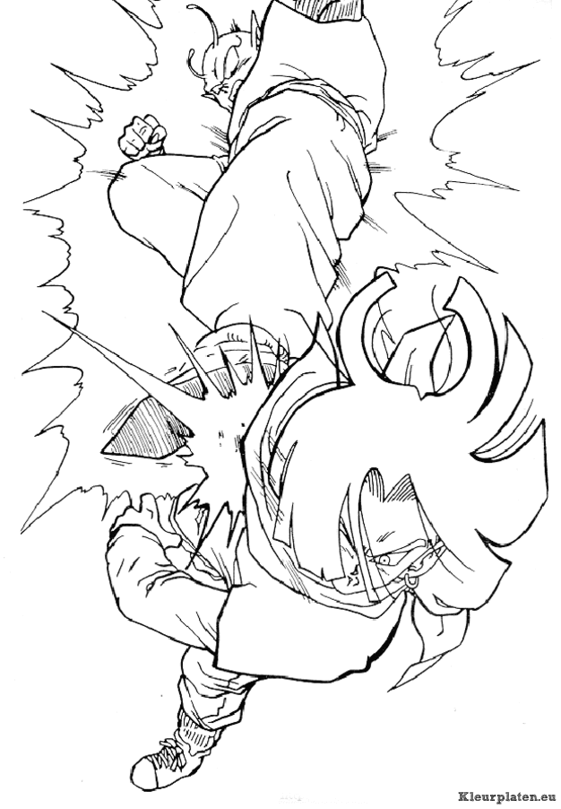 Dragon ball z kleurplaten