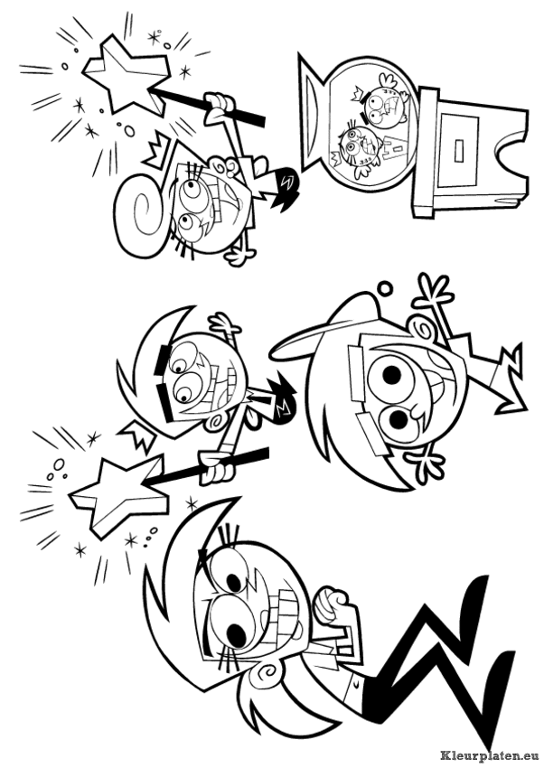 Fairly odd parents kleurplaten