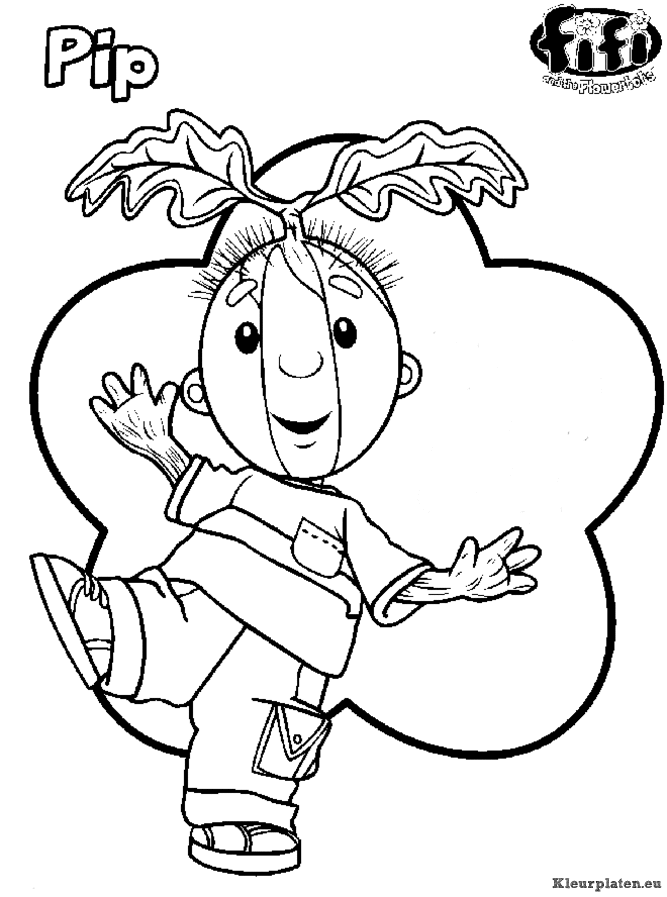 Fifi en haar bloemenvriendjes kleurplaten