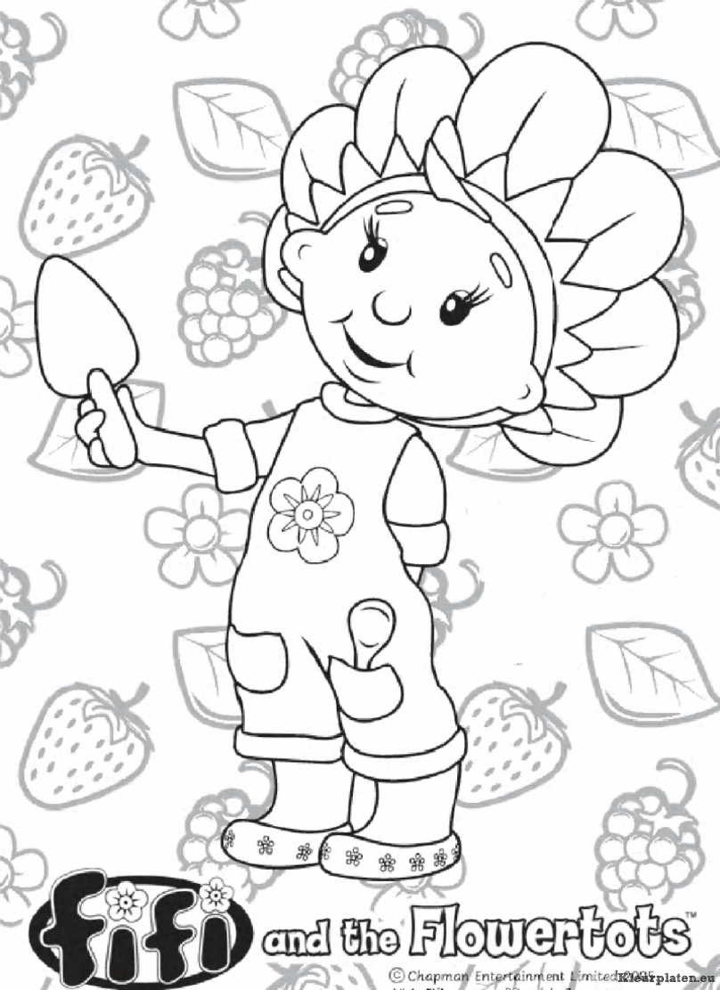 Fifi en haar bloemenvriendjes kleurplaten