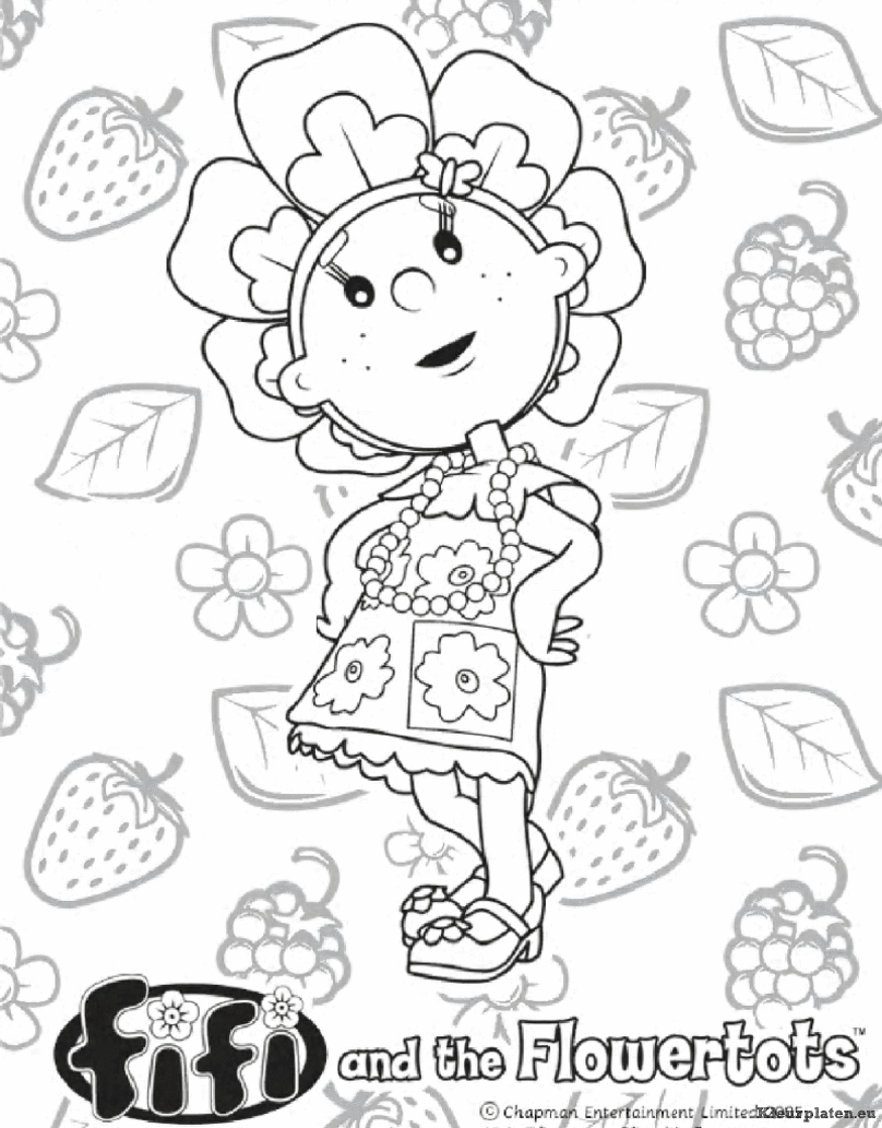 Fifi en haar bloemenvriendjes kleurplaten