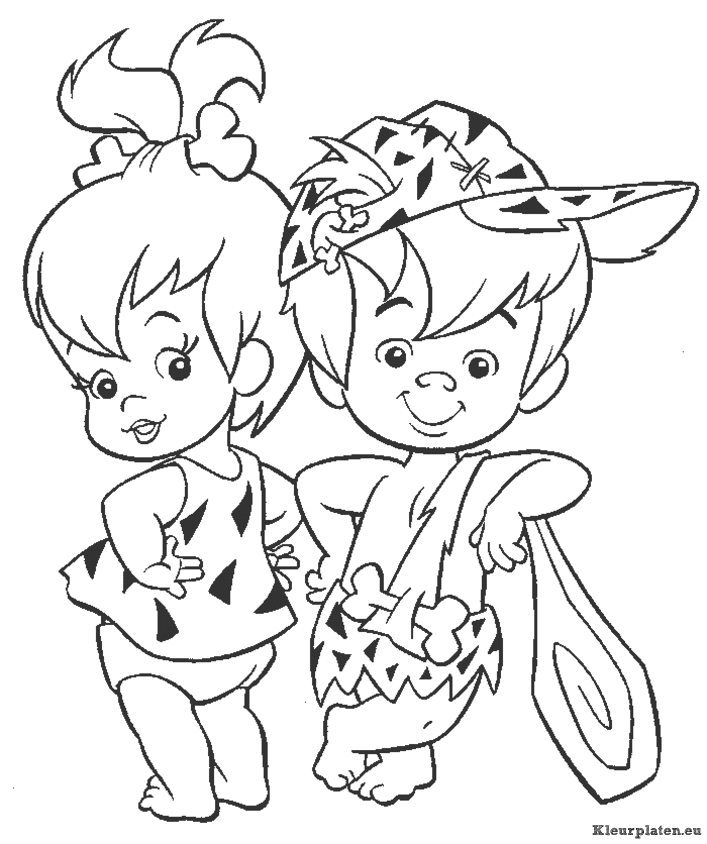 Flintstones kleurplaten