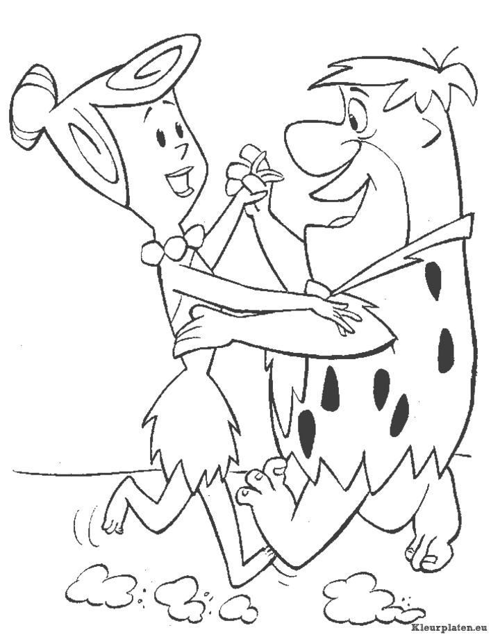 Flintstones kleurplaten