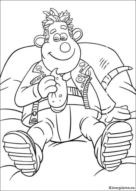Flushed away of muis van huis kleurplaten