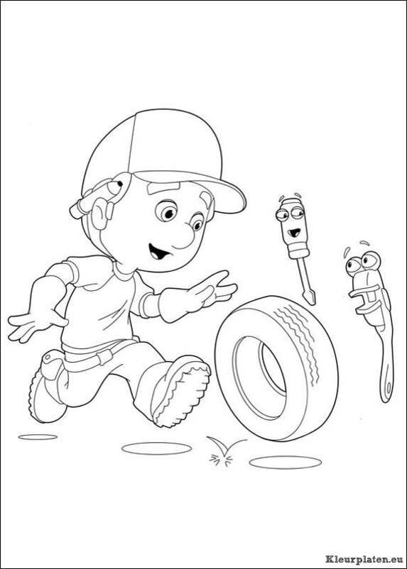 Handy manny kleurplaat