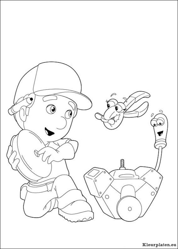 Handy manny kleurplaat