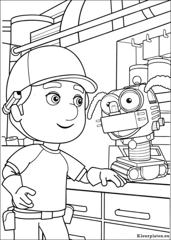 Handy manny kleurplaat