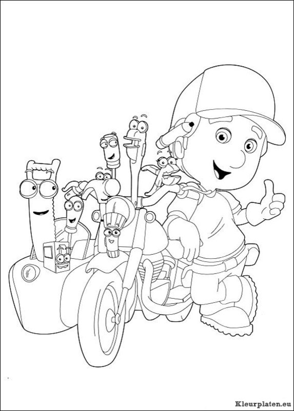 Handy manny kleurplaat