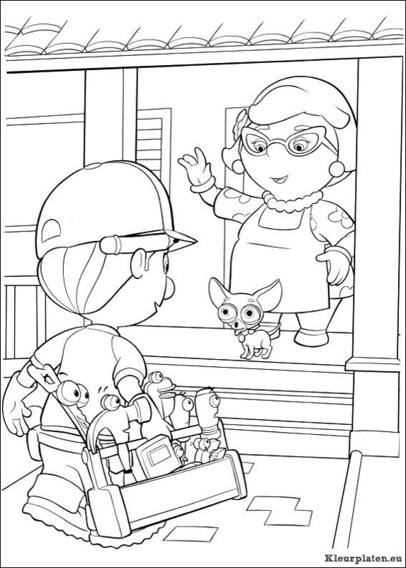 Handy manny kleurplaten